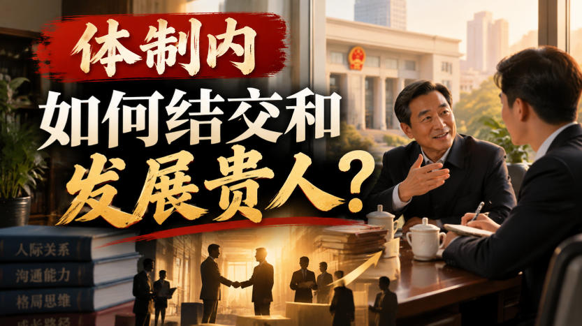某公众号付费文章:体制内,如何结交和发展贵人?-巅峰研习社