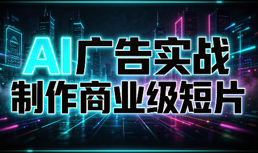 AI广告实战制作商业级短片-巅峰研习社