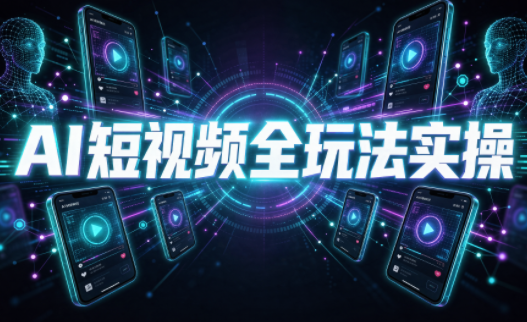 AI短视频全玩法实操(剪辑+带货+数字人+漫剧+短剧)-巅峰研习社