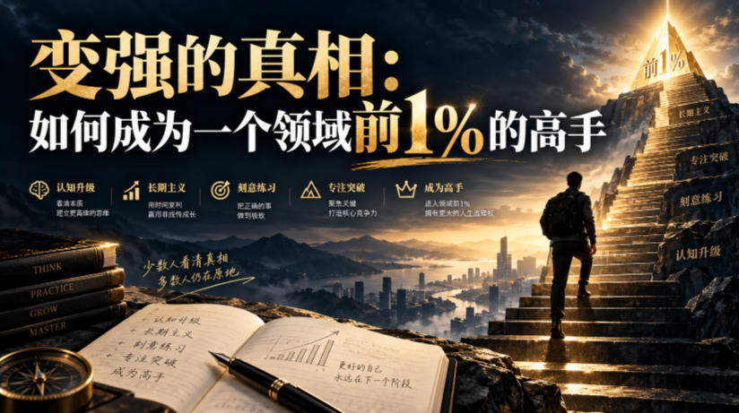付费文章：变强的真相：如何成为一个领域前1%的高手-巅峰研习社