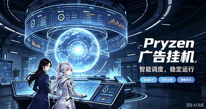 Pryzen广告全自动挂机给自己一个交代，门槛低，零基础小白也可以快速上手-巅峰研习社