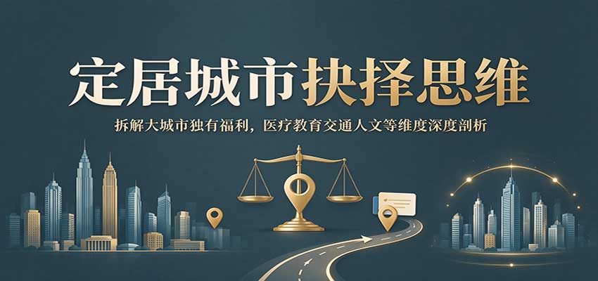 定居城市抉择思维：拆解大城市独有福利，医疗教育交通人文等维度深度剖析-巅峰研习社
