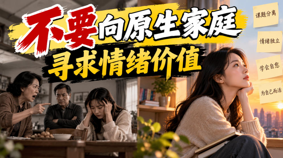 某公众号付费文章：不要向原生家庭寻求情绪价值-巅峰研习社